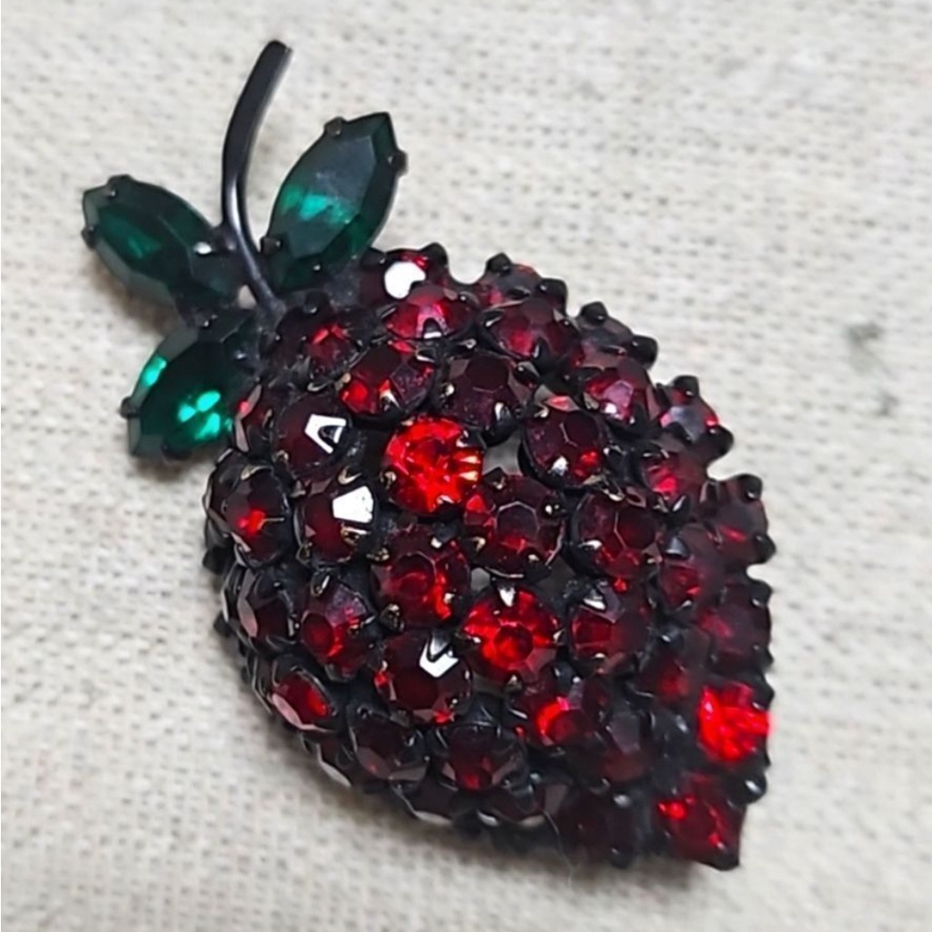 Warner Strawberry Brooch